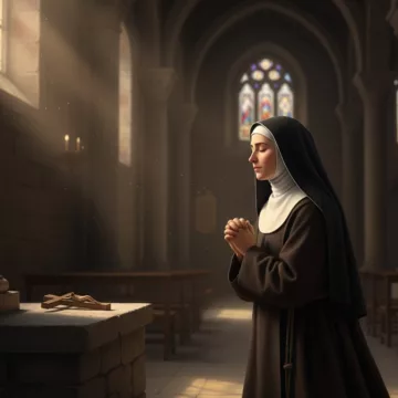 Teresa z Avila (1515-82) na modlitwie Solo Dios basta