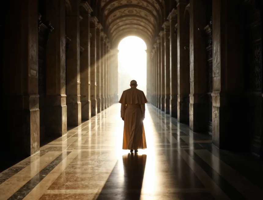 papiez-idacy-w-slonecznym-korytarzu Prawa człowieka