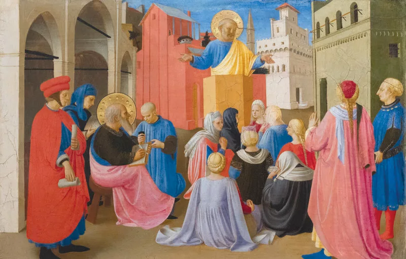 Kazanie św. Piotra, Fra Angelico, ok. 1433 R. źródło: wikimedia commons Nowy Testament o nawracaniu