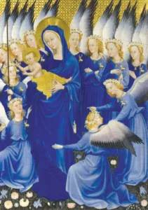 Dyptyk z Wilton House, autor nieznany, XIV W. źródło: wikimedia commons