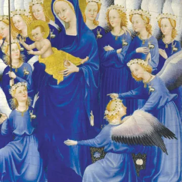 Dyptyk z Wilton House, autor nieznany, XIV W. źródło: wikimedia commons Pierwsze trzy dni objawień