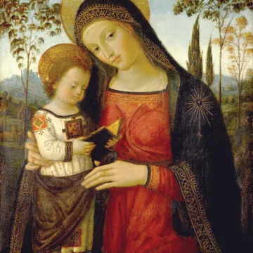Maryja z dzieciątkiem, Bernardino di Betto Pinturicchio, 1490 Boża Rodzicielka