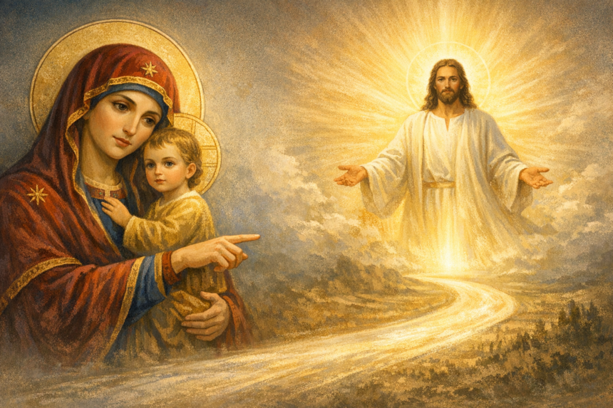 output1-62.png Dlaczego Maryja prowadzi zawsze do Chrystusa, a nie do siebie