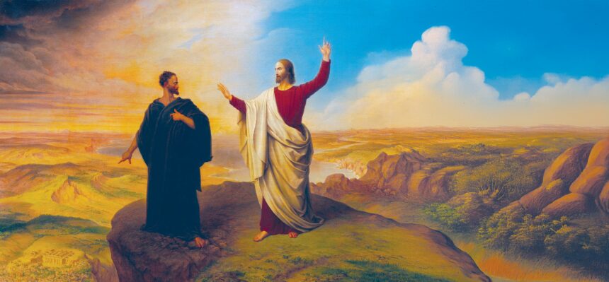 Kuszenie Jezusa Chrystusa, Schnorr von Carolsfeld, 1847