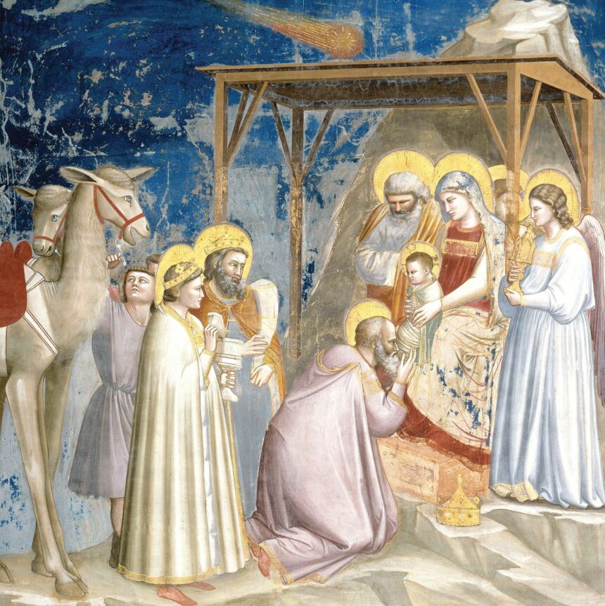Pokłon Trzech Króli, Giotto di Bondone, ok. 1304 Pokłon Trzech Króli, Giotto di Bondone, ok. 1304