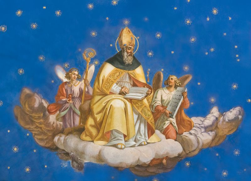 FRESK ŚW. AUGUSTYN w bazylice santa maria sopra minerva