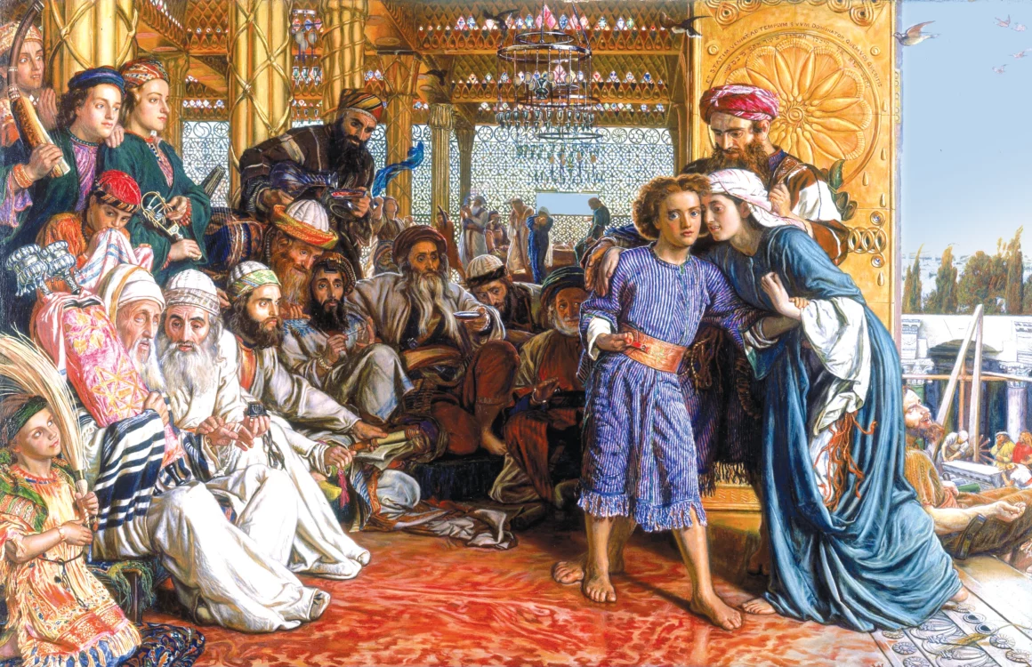 Odnalezienie zbawiciela w świątyni, William Holman Hunt, 1860 / fot. wikimedia commons