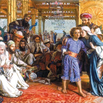 Odnalezienie zbawiciela w świątyni, William Holman Hunt, 1860 / fot. wikimedia commons