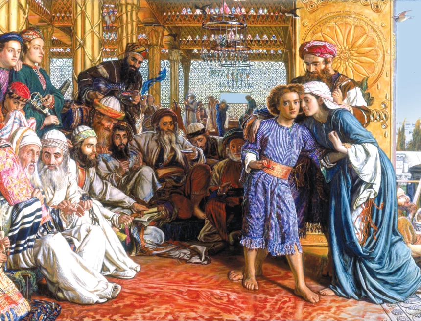 Odnalezienie zbawiciela w świątyni, William Holman Hunt, 1860 / fot. wikimedia commons