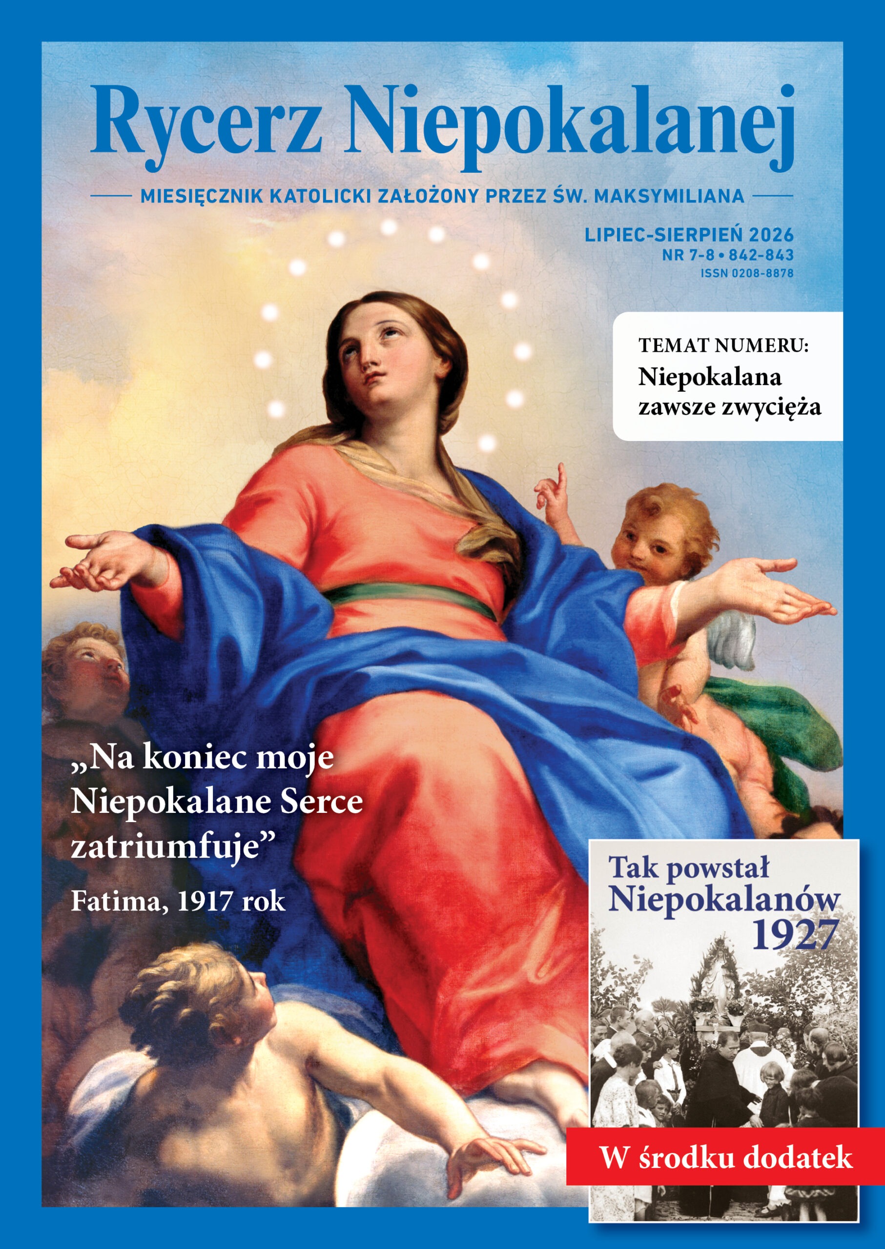 Rycerz Niepokalanej lipiec-sierpień 2026