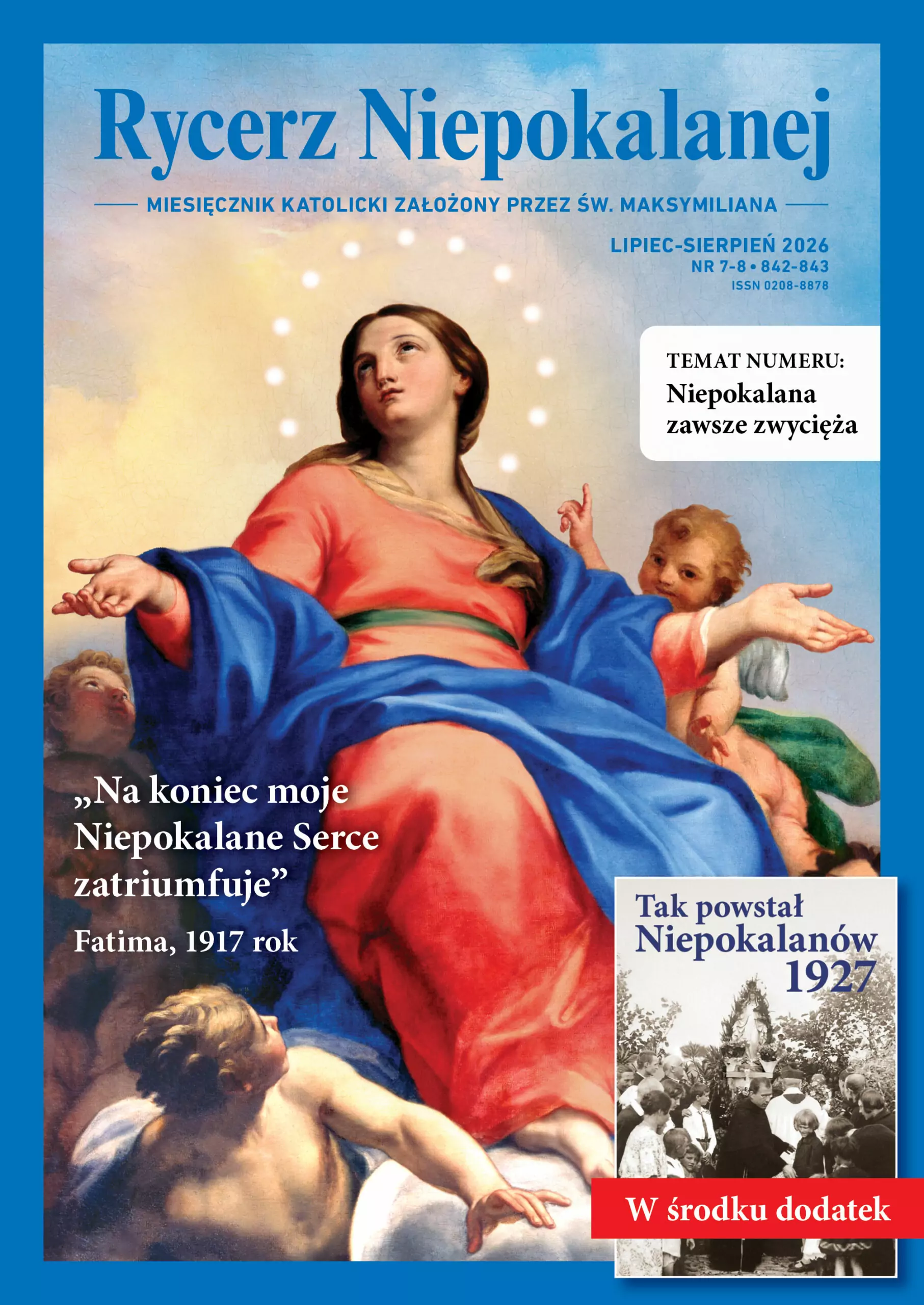 Rycerz Niepokalanej lipiec-sierpień 2026